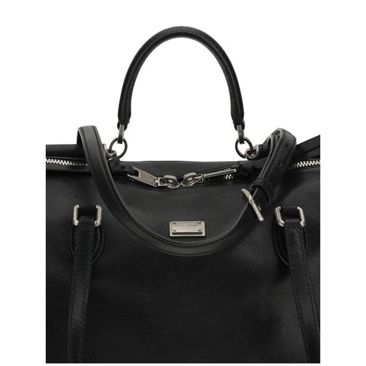 Black Calf Leather Bos Taurus Shoulder Bag