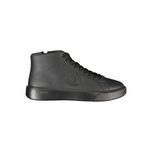 Nero Polyurethane Men Sneaker