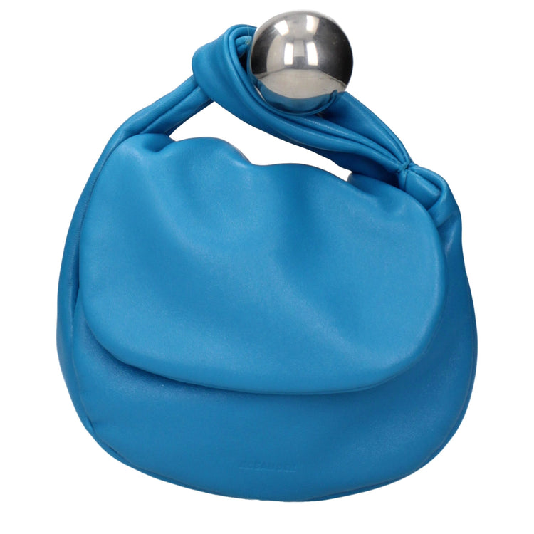 Blue Leather Handbag