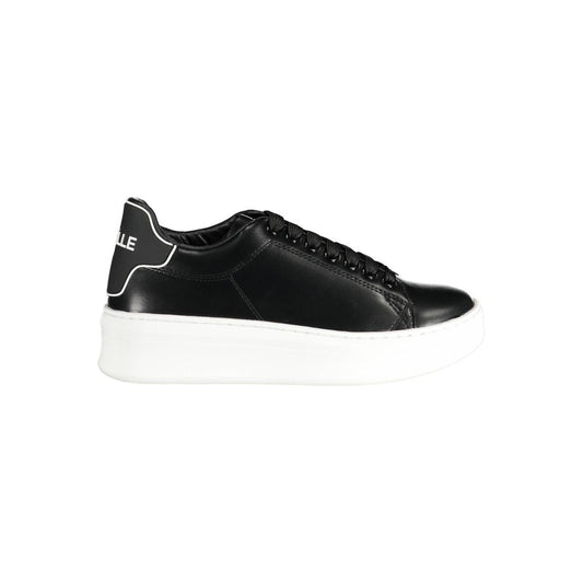 Black Polyurethane Women Sneaker
