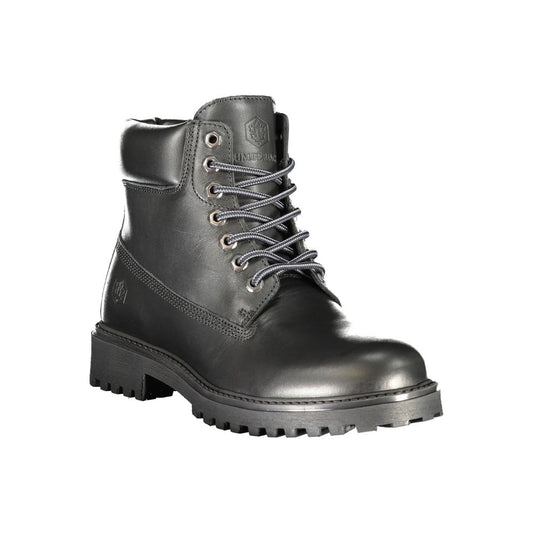 Black Leather Men's Boot