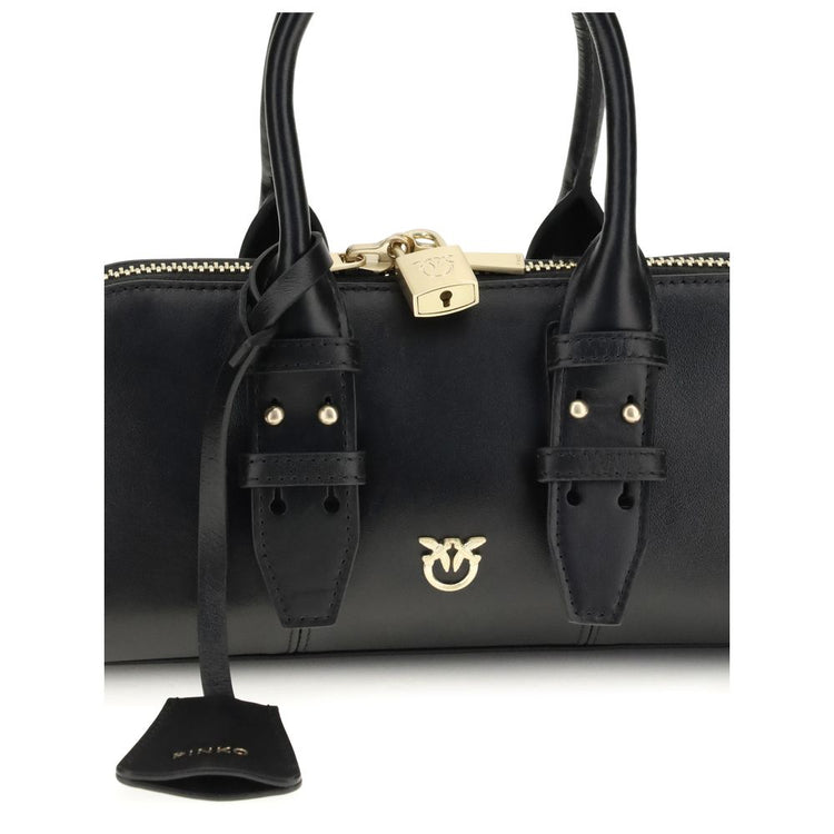 Black Calf Leather Bos Taurus Handbag