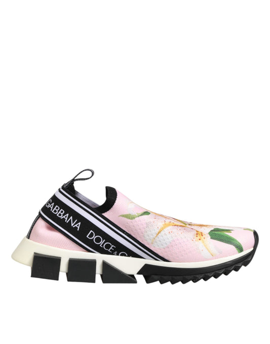 Pink Floral Sorrento Low Top Sneakers Shoes