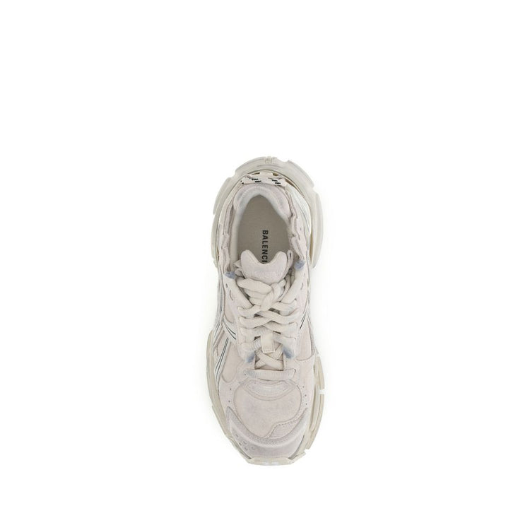 Beige Rubber Athletic Sneakers
