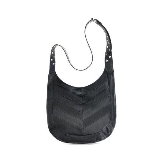 Black Leather Shoulder Bag