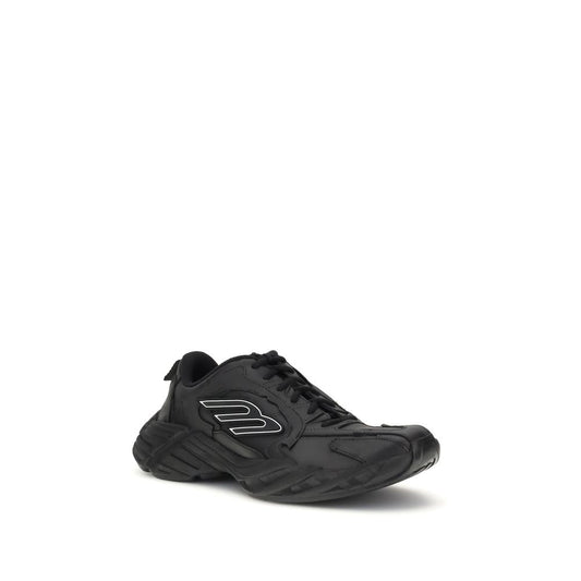 Black Calf Leather Bos Taurus Athletic Sneakers