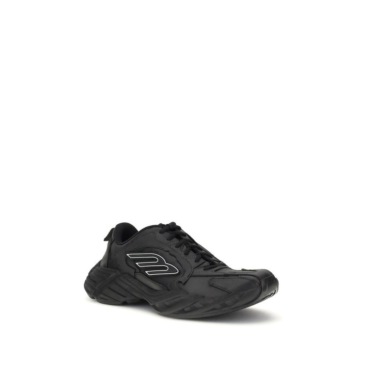 Black Calf Leather Bos Taurus Athletic Sneakers