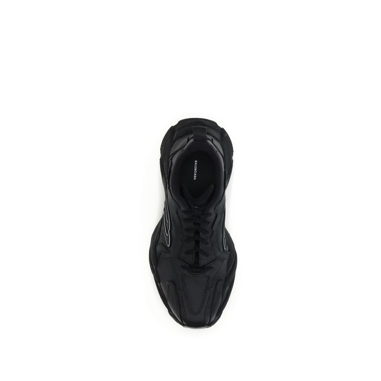 Black Calf Leather Bos Taurus Athletic Sneakers