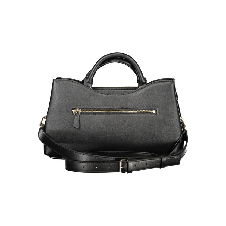 Black Polyurethane Women's Bag