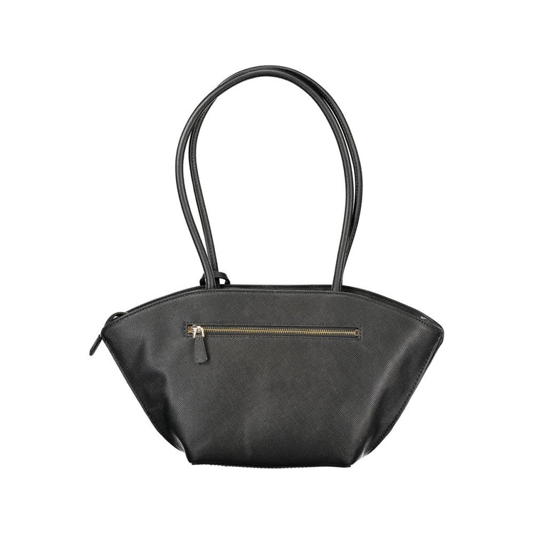 Black Polyurethane Women's Handbag