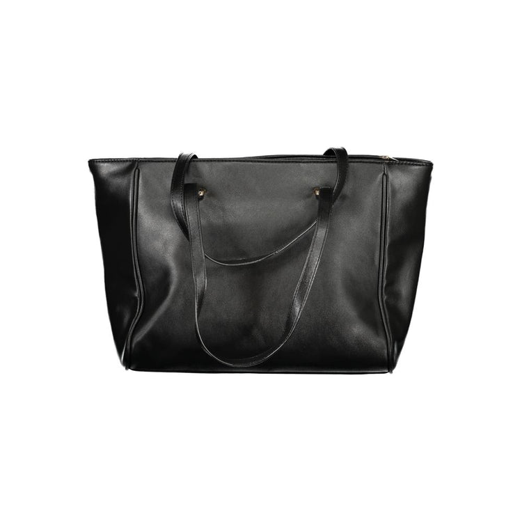 Black PVC Women Handbag
