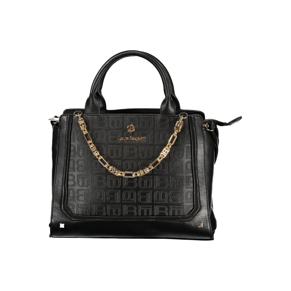 Black PVC Women Handbag