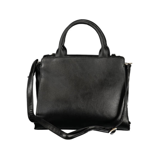 Black PVC Women Handbag