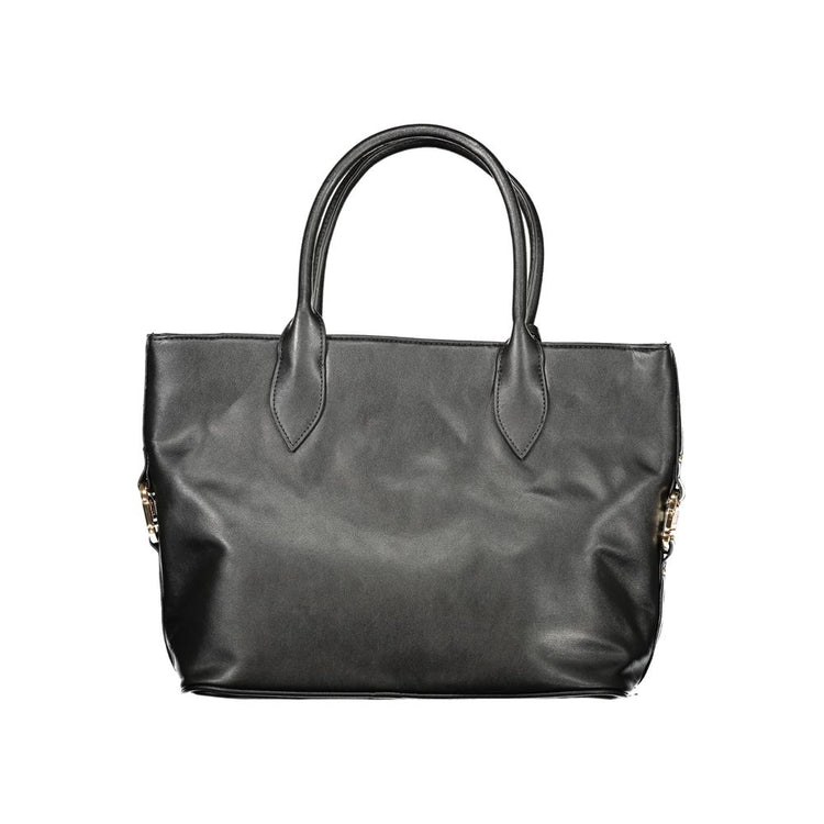 Black PVC Women Handbag