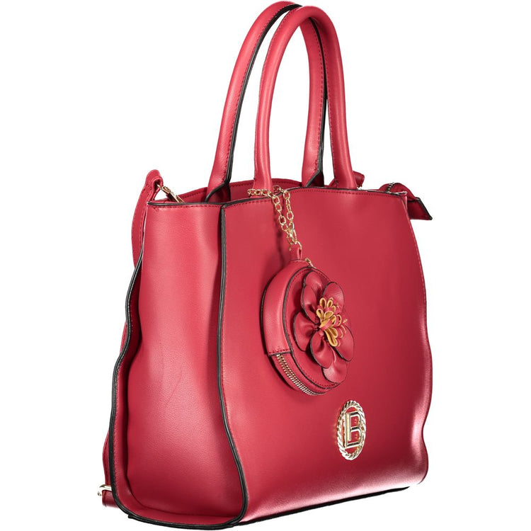 Red PVC Women Handbag