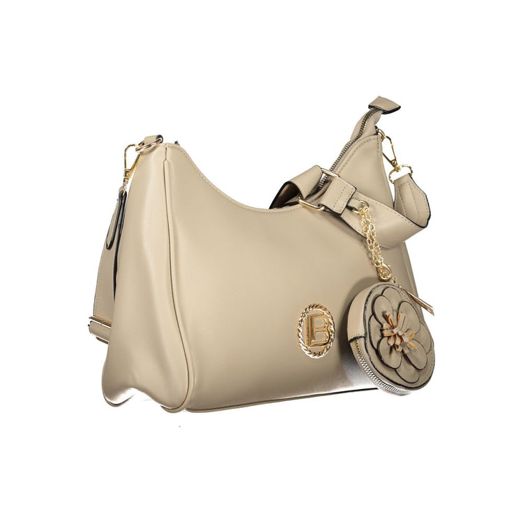 Beige PVC Women Handbag