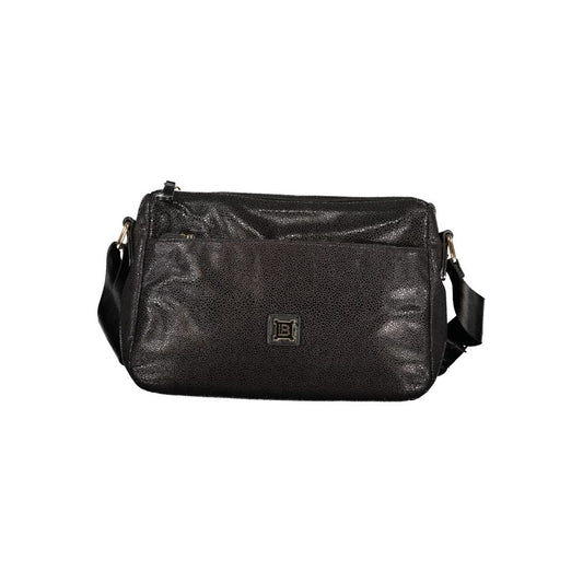 Black Polyester Women's Handbag