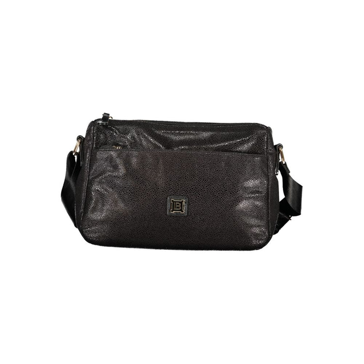 Black Polyester Women's Handbag