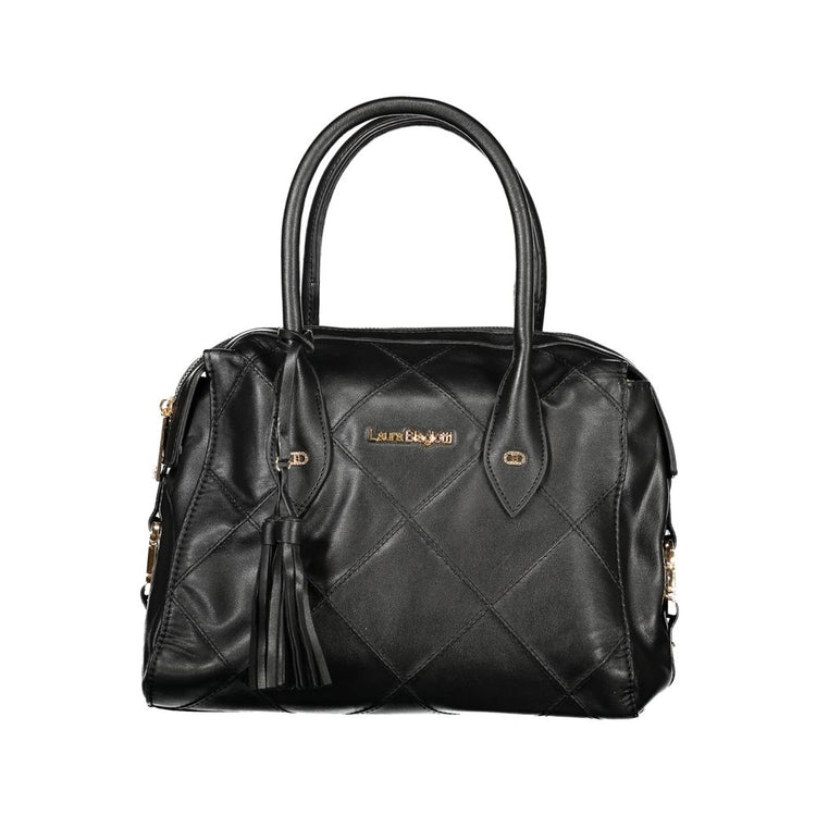 Black PVC Women Handbag