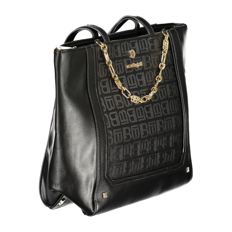 Black PVC Women Handbag