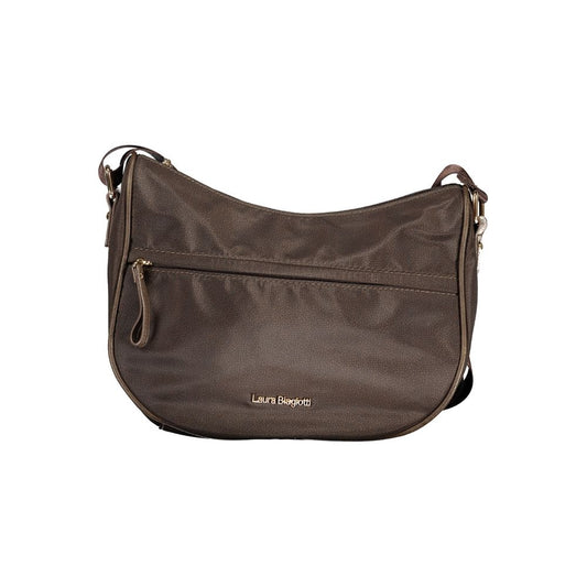 Marrone Polyester Women Handbag