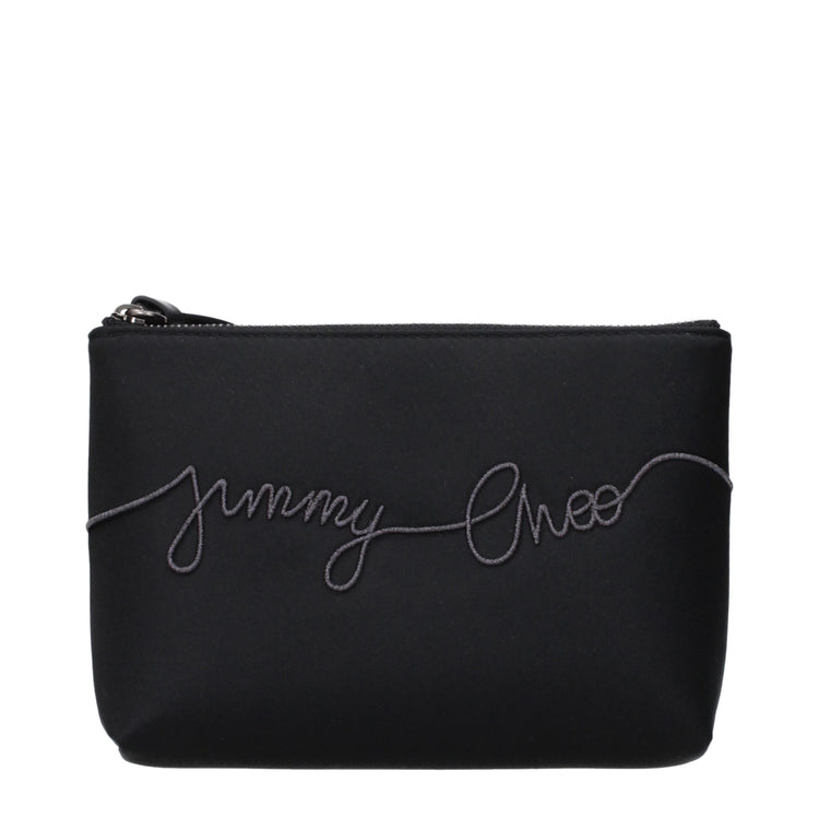 Black Satin Clutch Bag