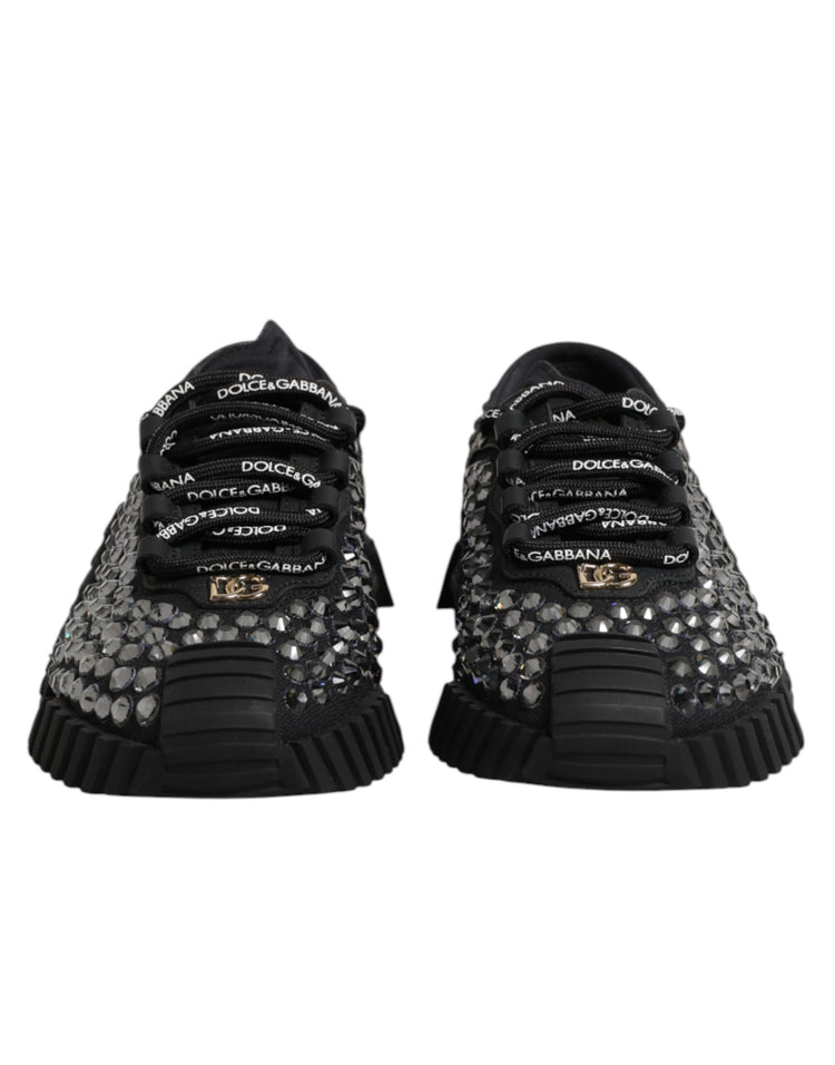 Shoes Black Embellished Low Top NS1 Sneakers Shoes