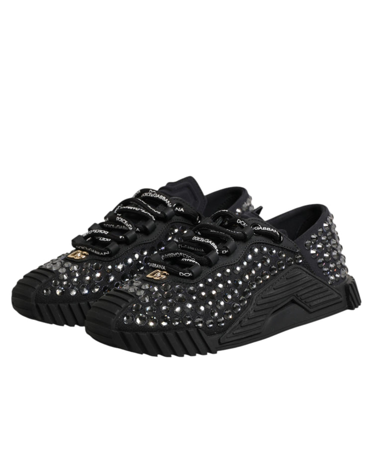Shoes Black Embellished Low Top NS1 Sneakers Shoes