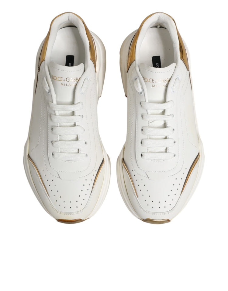 White Gold Daymaster Low Top Sneakers Shoes