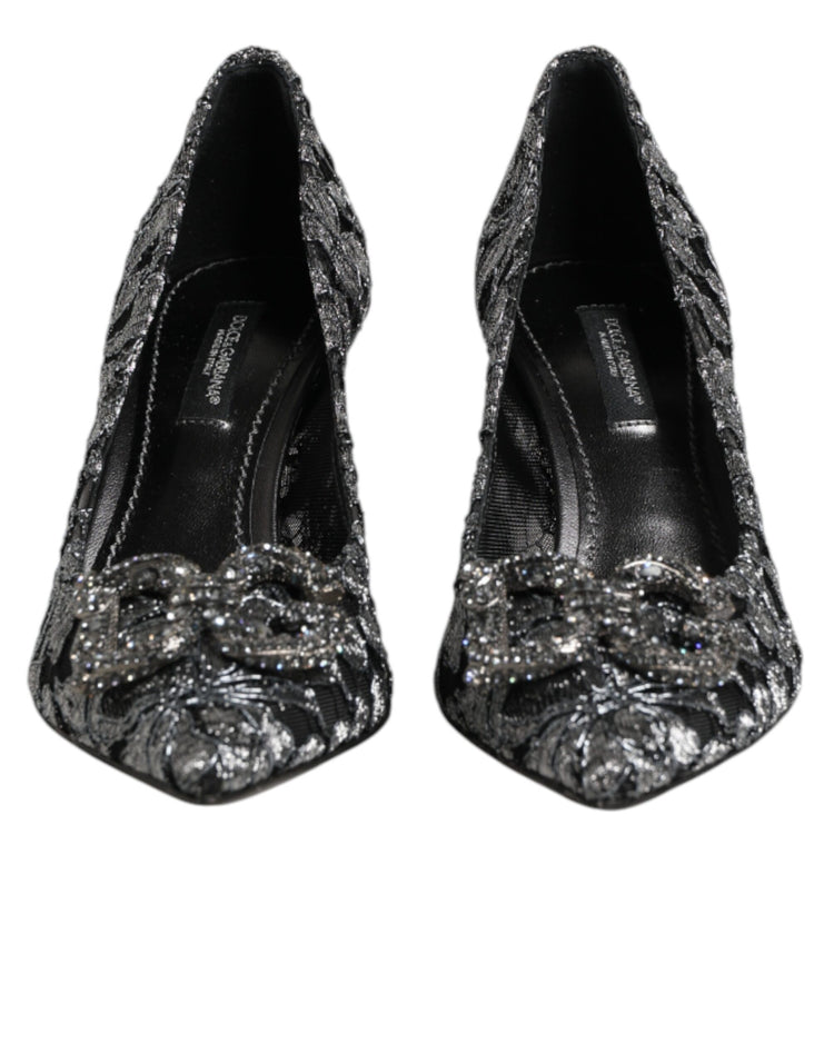 Silver Lace DG Amore Heels Pumps Shoes