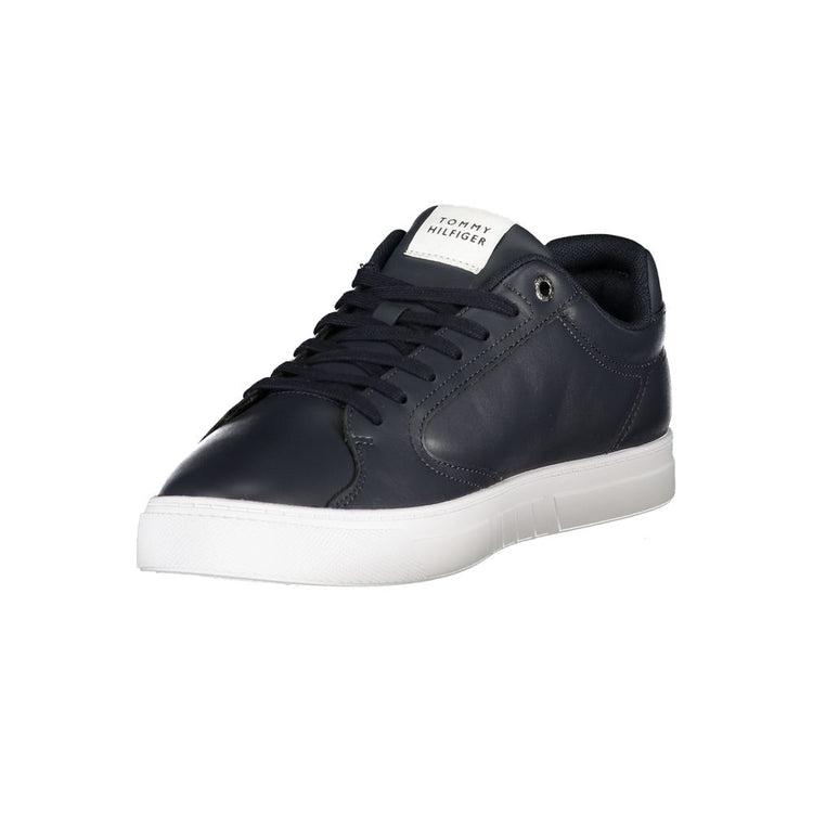 Blue Polyester Men Sneaker