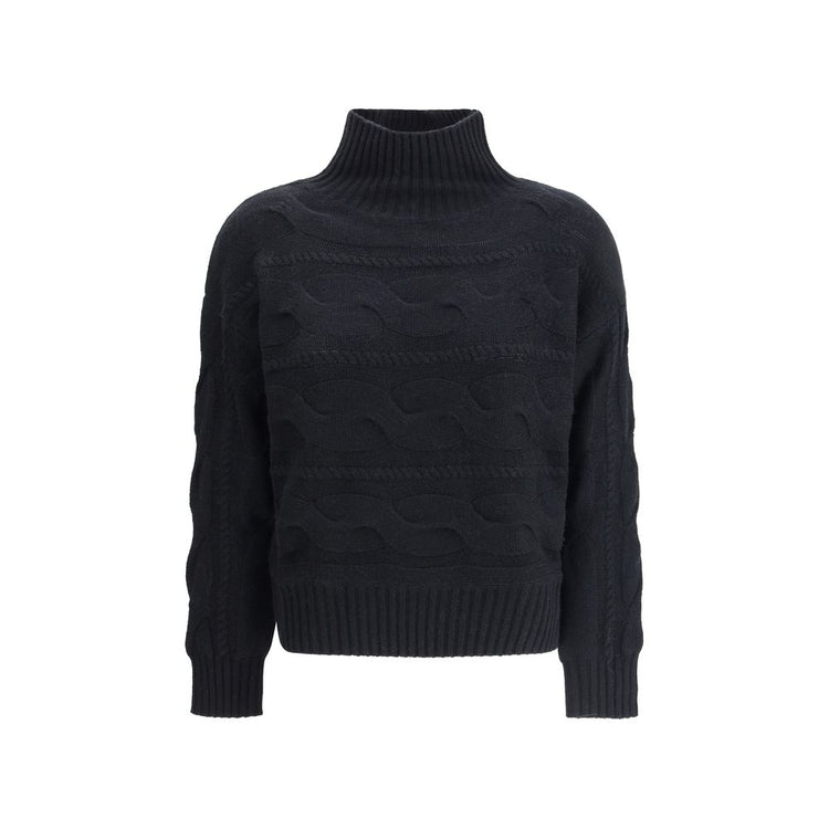 Black Wool Sweatshirt