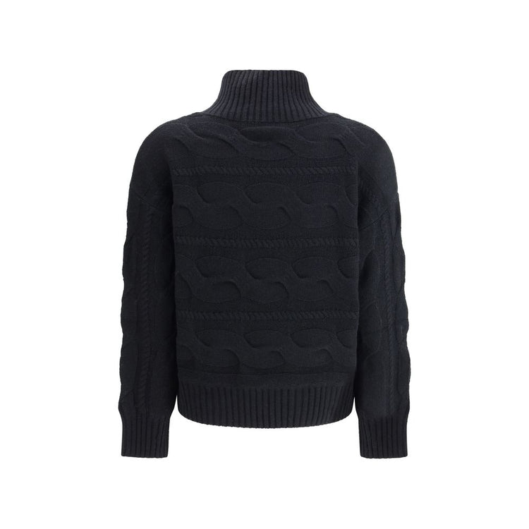 Black Wool Sweatshirt
