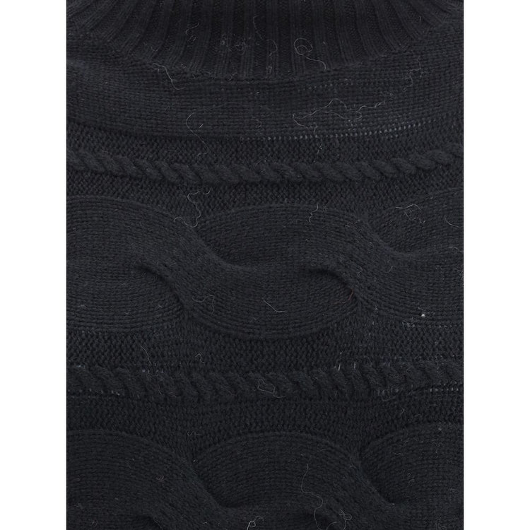 Black Wool Sweatshirt