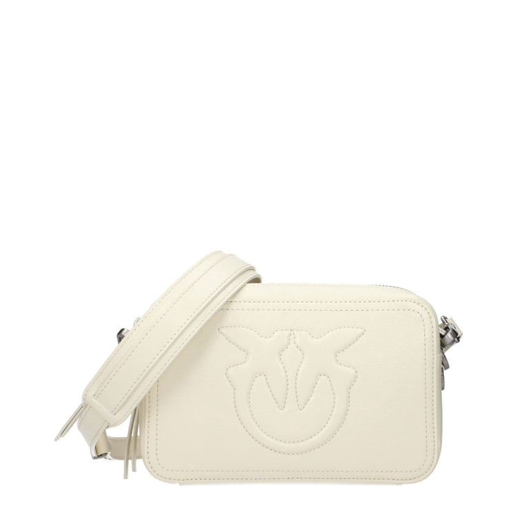 White Leather Crossbody Bag