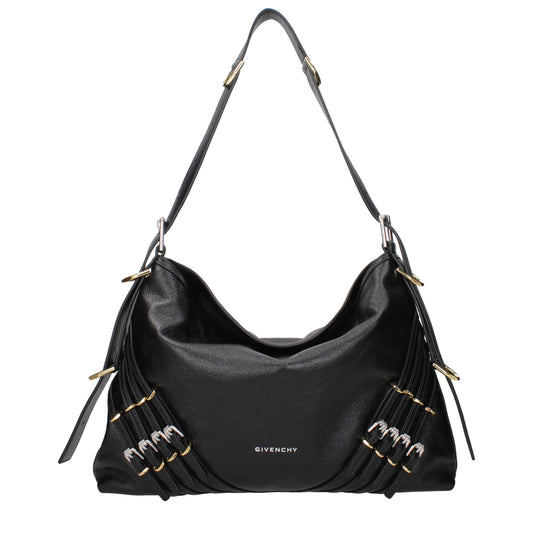 Black Leather Shoulder Bag
