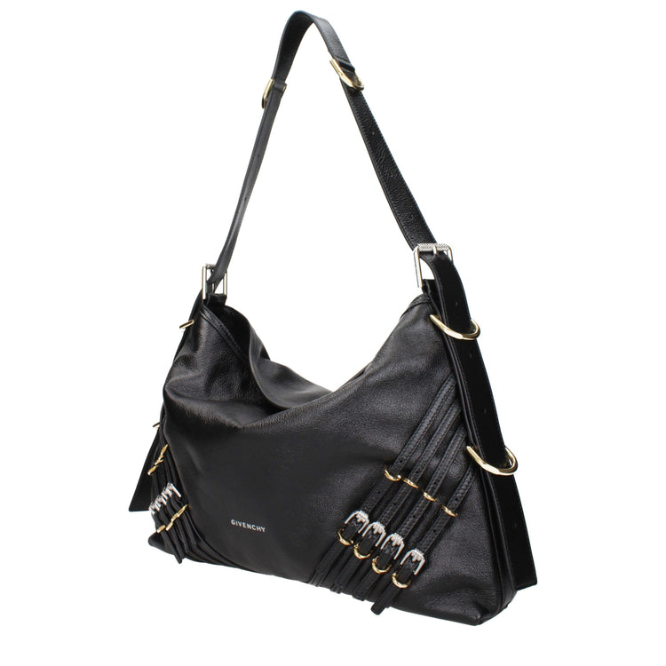 Black Leather Shoulder Bag