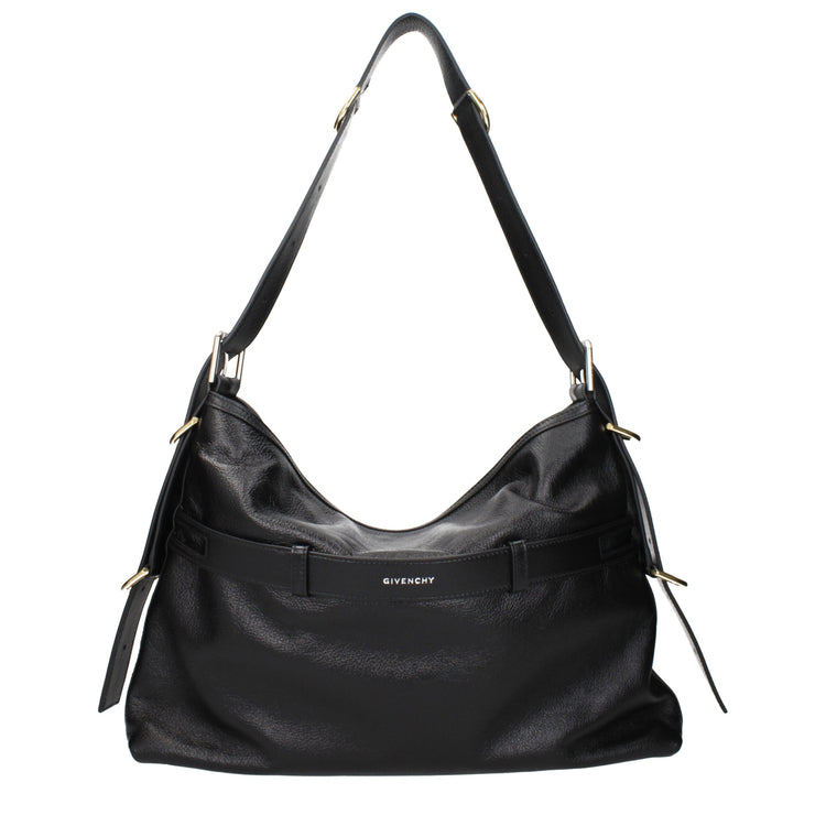 Black Leather Shoulder Bag