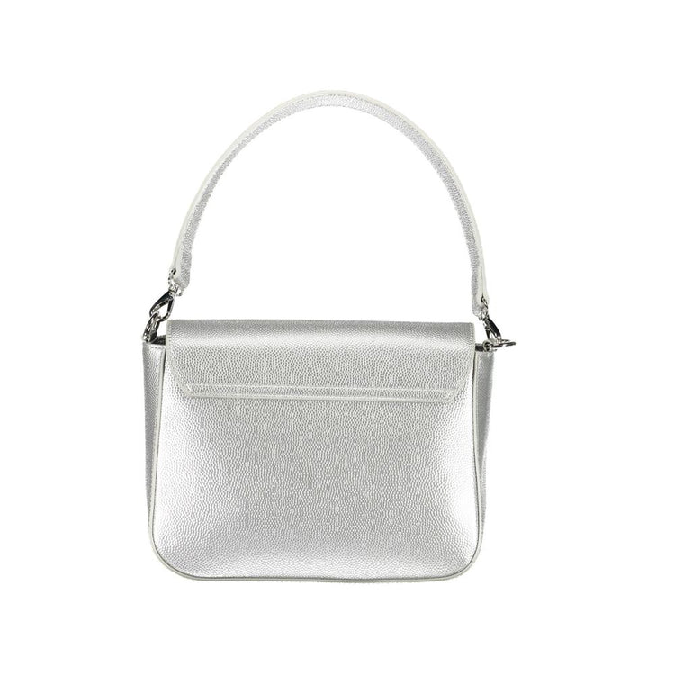 Argento Polyurethane Women Handbag