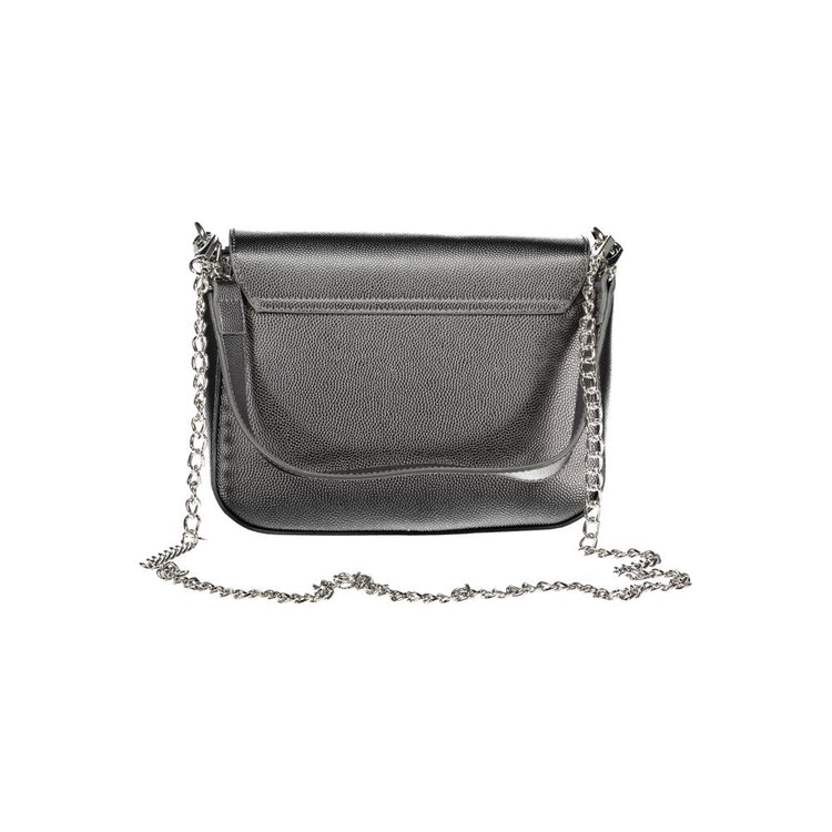 Grigio Polyurethane Women Handbag