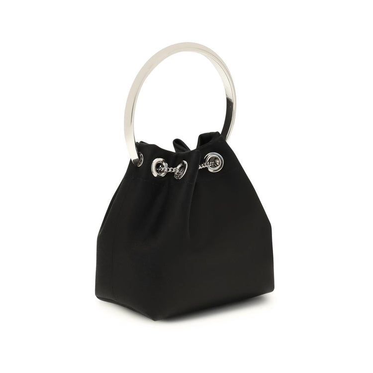 Black Silk Backet Bag