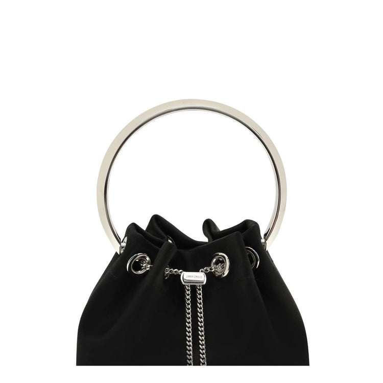Black Silk Backet Bag