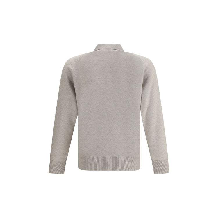 Beige Cashmere Polo Shirt