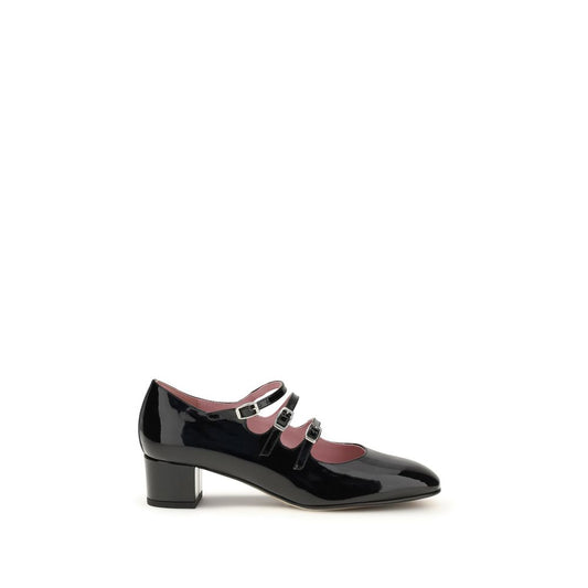 Gold Calf Leather Bos Taurus Mid Heel Pumps