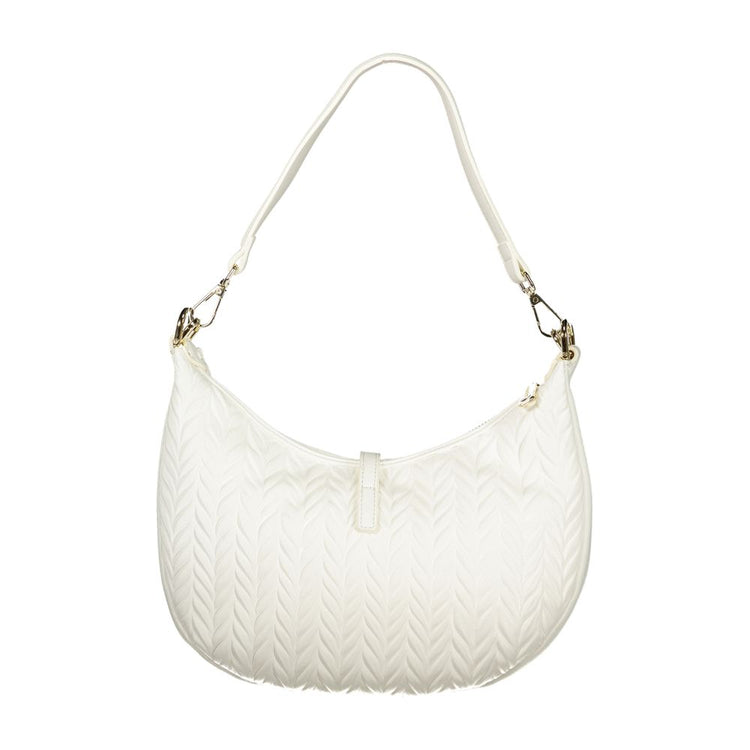 Bianco Polyurethane Women Shoulder Bag