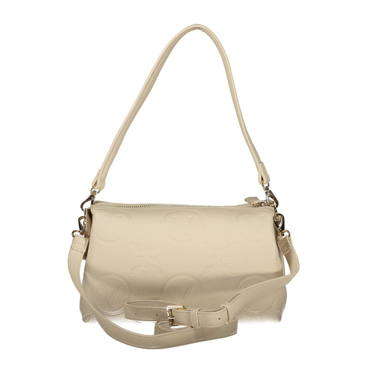 Beige Polyurethane Women Shoulder Bag