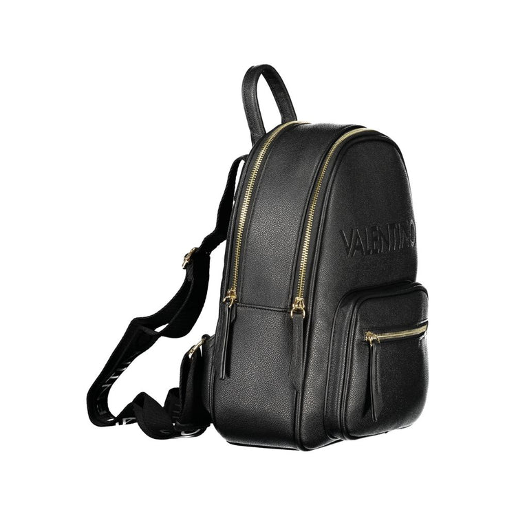 Nero Poliuretano Women Backpack