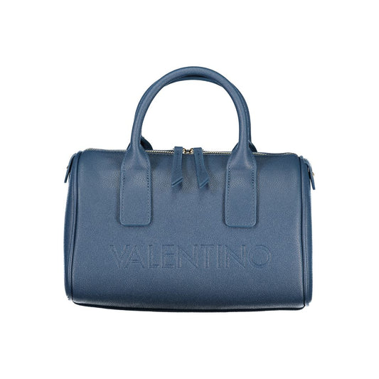 Blu Polyurethane Woman Handbag