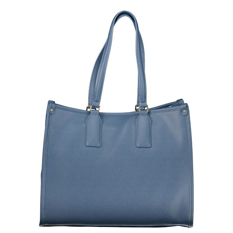 Blu Polyurethane Women Handbag