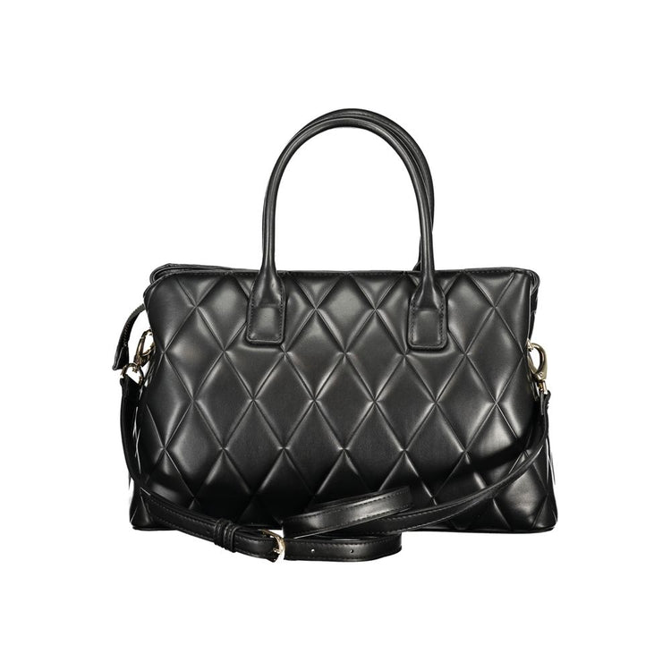 Nero Polyurethane Women Handbag